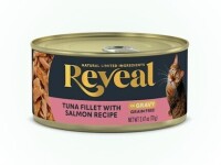 Reveal Natural Limited Ingredient Grain Free Tuna with Salmon in Gravy Wet Cat Food - 2.47oz New