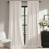 Mercer41 100% Blackout Double-layer Velvet Curtain. Rod Pocket Back Tab Thermal Insulated Drapes for Living room Bedroom (Pair) 52" x 96" $89