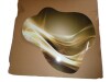 Mercer41 Gold Elegant Modern Sofa III - Waves Cloud Metal Wall Art for Living Room, Gold Asymmetrical Metal Art Print New In Box $199 - 2