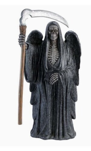 Home Accents Holiday Classics Grim Reaper Halloween Porch Greeter, 3.5 ft New Floor Model $99