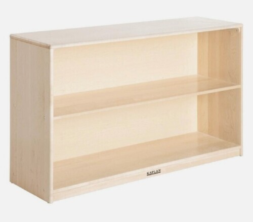 Kaplan Premium Solid Maple 2-Shelf Storage - Solid Back New In Box $699