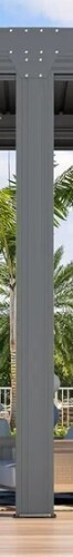 EROMMY 4 ft. x 7.5 ft. Aluminum Pergola Post Grey New $599