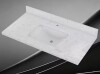 Getpro 42 in. W x 22 in. D Engineered Stone Rectangular Single Sink Vanity Top in Carrara White With 4 in. H Backsplash New In Box $499
