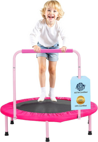 VEVOR 36" Trampolines Indoor/Outdoor Trampoline for Toddlers, Foldable Mini Baby Jump Toy with Foam Handle New In Box $99
