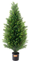 VEVOR Artificial Cedar Topiary Tree, 36 inch Tall, with Extra Leaves & Pot Faux Evergreen Fake Pine Cypress Trees Plant, UV Rated Artificial Greenery for Home Decor Indoor/Outdoor New In Box $99