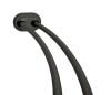 Zenna Home NeverRust 50 in. to 72 in. Aluminum Adjustable Tension Double Curved Shower Rod in Bronze New In Box $89