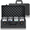 VEVOR Graded Card Storage Box, 4 Slots, Graded Sports Cards Holder Carrying Case with Coded Lock Foam Dividers, for 120 PSA Graded Cards 84 BGS Cards 96 SGC Cards 428 Top Loaders or 999+ Loose Cards New In Box $89