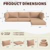 Rebrilliant Outdoor Replacement Cushion Set for Seating &ndash; Includes 3 Seat Cushions, 3 Back Cushions, 2 Short Back Cushions & 1 Footrest Cushion New In Box $399 - 2