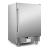 Tazpi 4.9cu. ft. 24 in. 190 Can Built-In/Freestanding Outdoor Cooler Fridge with 4 wheels, Weatherproof, Stainless Steel New Floor Model On Working $999