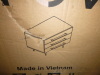 TOV Trident 28" 3-Drawer Nightstand in Taupe New in Box $799 - 2