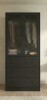 One Allium Way 20" D Armoire Wardrobe Closet With Fluted Glass, 71" H Clothing Storage Cabinet With Hanging Rod And Soft-Close Doors in Black New in Box $799