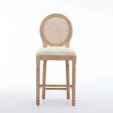 Ophelia & Co. Amando High-End Upholstered Solid Wood Bar Stool New in Box $399