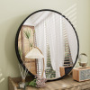 Latitude Run&reg; 24" Round Amara Tempered Glass and Aluminum Alloy Framed French Cleat Mounted Wall Mirror New In Box $199