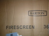 Barton 36 in. x 26 in. Panel Fireplace Screen Free Standing Fire Place Decorative Tempered Glass Guard Fence Clear New Open Box $299 - 2