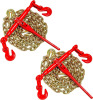 Htata Prep Chain Binder Kit 5/16in -3/8in Grade 70 and 5/16"&times;10ft Chains Includes Ratchet Load Binders lbs Working Strength (2) Binders and (2) G70 5/16in Chains for Industrial Agricultural Towing Applications New In Box $299