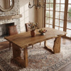 XDYZ Farmhouse 63" Solid Wood Dining Table,Rustic Kitchen Table For 4-6 Person, New in Box $399