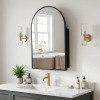 Ebern Designs Elmira 24''W x 36'' H Recessed & Surface Medicine Cabinet Mirror, Black, New in Box $399