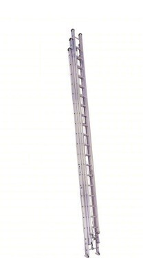 WERNER Extension Ladder: 60 ft Ladder Size, Aluminum, 250 lb Load Capacity, 179 lb Wt, 3 Sections $2999