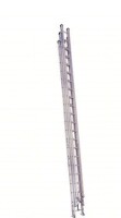 WERNER Extension Ladder: 60 ft Ladder Size, Aluminum, 250 lb Load Capacity, 179 lb Wt, 3 Sections $2999