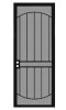 Unique Home Designs 36 in. x 96 in. Arcada Black Surface Mount Left-Hand Steel Security Door with Expanded Metal Screen New ShelfPull $599