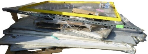 Pallet of Racking, RV Wall Panels and Misc
