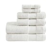 Madison Park 6pc Bath Towel Set White, 100% Cotton, OEKO-TEX Certified, Heavyweight New In Box $79