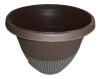 Southern Patio 12 in. Rene Bark Brush Plastic Planter New $39 - 2