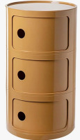 Latitude Run&reg; Modern Stackable Round Nightstand with Storage &ndash; 3-Tier Side Table Cabinet with Drawers New In Box $199