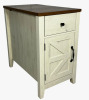 Millwood Pines Farmhouse End Table Bedside Table With Charging Station New In Box $299