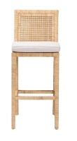 bali & pari Sofia Rattan Bar Stool Natural $499
