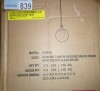 Henn&Hart Walker 9" Wide Pendant with Glass Shade in Brass/Seeded New In Box $299 - 2