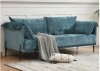 George Oliver Veda 81.88" Upholstered Sofa in Turquoise New $1899