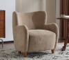 Latitude Run Reshami Wing Back Fabric Upholstered Accent Chair New in Box $699
