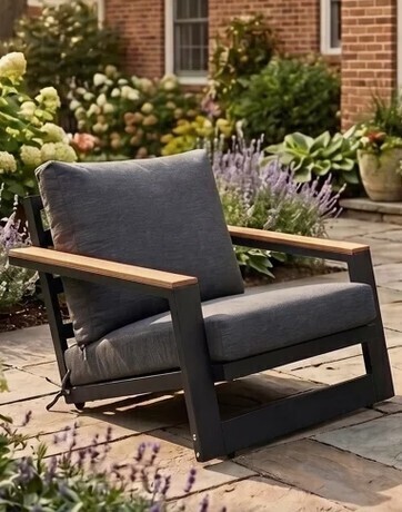 Brayden Studio Patio Aluminum Chair Set in Dark Gray $499