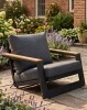 Brayden Studio Patio Aluminum Chair Set in Dark Gray $499
