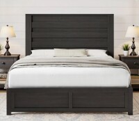 Ebern Designs Louby 49" Farmhouse Queen Platform Bed, Black New in Box $699