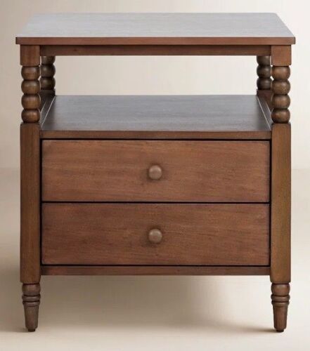 Birch Lane Spindle Two Drawer Nightstand New in Box $499