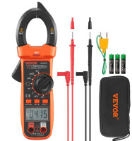 VEVOR Digital Clamp Meter, T-RMS 6000 Counts, 600A Multimeter for Current, Voltage, Resistance, Diodes & Continuity Testing, Data Hold Function, NCV Feature for Domestic & Railway Maintenance New In Box $79