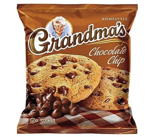 Grandma's Chocolate Chip Cookies 2.5 oz. Bag / Grandma's Mini Sandwich Cremes Vanilla Cookies 2.12 Ounce Bag / Assorted