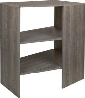 ClosetMaid SuiteSymphony Wood Corner Shelf Unit, 2 Shelves, Adjustable, Stacking, for Storage, Closet, Clothes, Shoes, D&eacute;cor, Graphite Grey New Shelf Pull $299