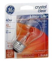 GE 40 Watt 415 Lumens Crystal Clear Ceiling Fan Bulb New In Box