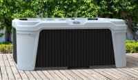 AquaRest DayDream 2800L Limited Edition White/Black 6-Person 28-Jet Plug & Play Hot Tub with Ozonator, Waterfall, Ice Bucket and Friction Heating AR3-UHS-WTB New in Box $5999