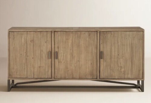 Moes Furniture Lopez 68" Wide Pine Wood Sideboard in Sierra New in Box $1999