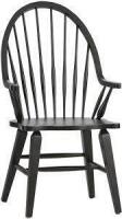 Liberty Furniture Hearthstone Windsor Back Arm Chair in Black New In Box $399