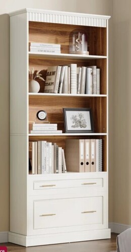 Lark Manor Bookcase With File Cabinet Drawers New in Box $499