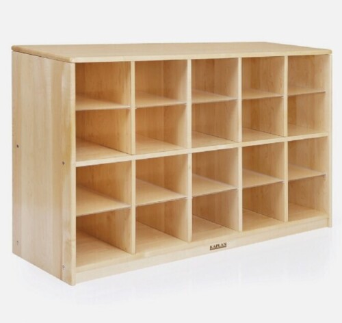 Kaplan Premium Solid Maple 20-Bin Storage $899