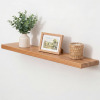 Gracie Oaks Rustic Reclaimed Wood Wall Floating Shelf with Rounded Corners, Wall Mount Storage & Display Shelving, 1.38"H x 36" W x 8" D New In Box $199