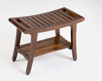 Rosecliff Heights Madalynn 25'' W Teak Shower Bench $299