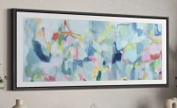 IDEA4WALL Abstract Colorful Strokes "Impressionist Iceberg Melody Modern Art Relax/Calm WarmExtra Large Wall Decor Office", 30" x 60" New In Box $299