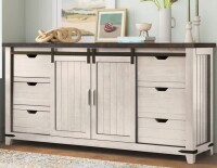 Laurel Foundry Farmhouse Karley 70'' Solid Wood Sideboard in Vintage White New in Box $1899